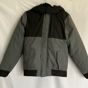 Abercrombie boys Black and Gray Puffer Jacket size 15/16